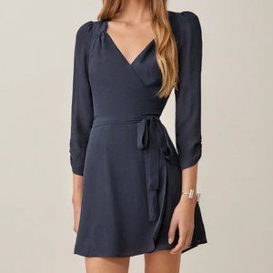 Reformation Murietta Dress in Navy - Size XS